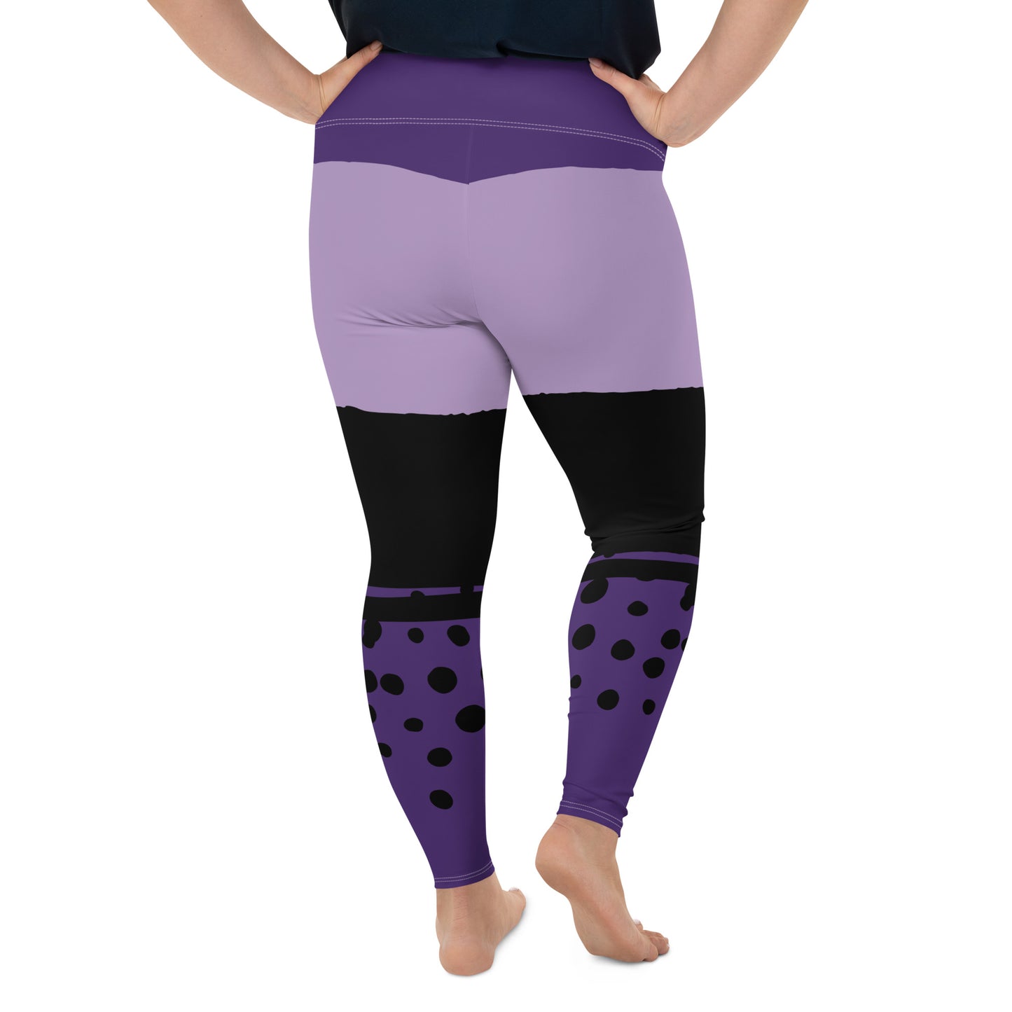 DRIPPING PURPLE All-Over Print Plus Size Leggings