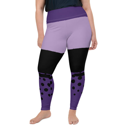 DRIPPING PURPLE All-Over Print Plus Size Leggings