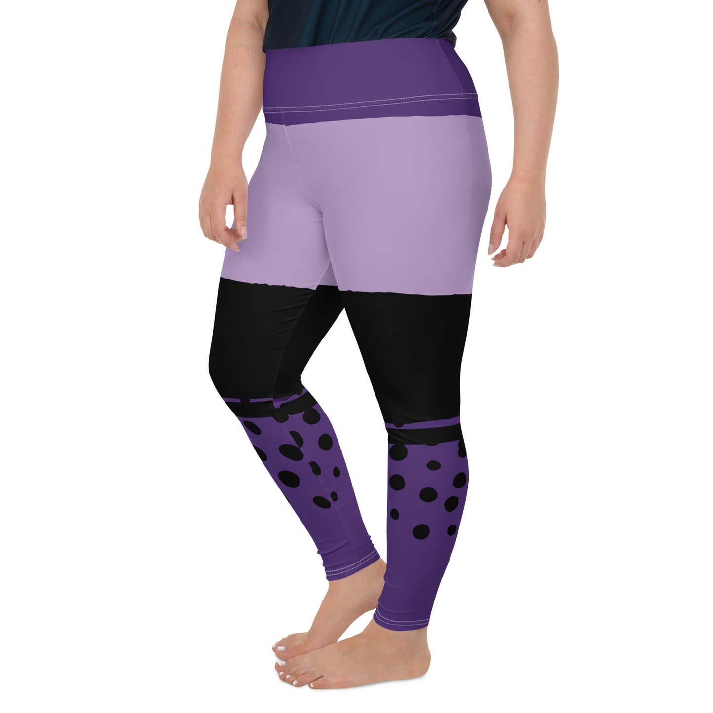 DRIPPING PURPLE All-Over Print Plus Size Leggings