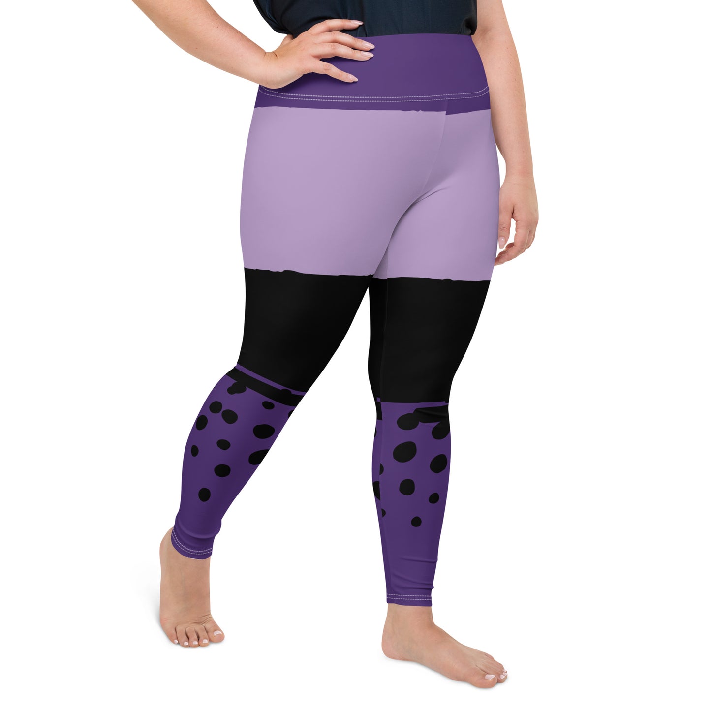 DRIPPING PURPLE All-Over Print Plus Size Leggings