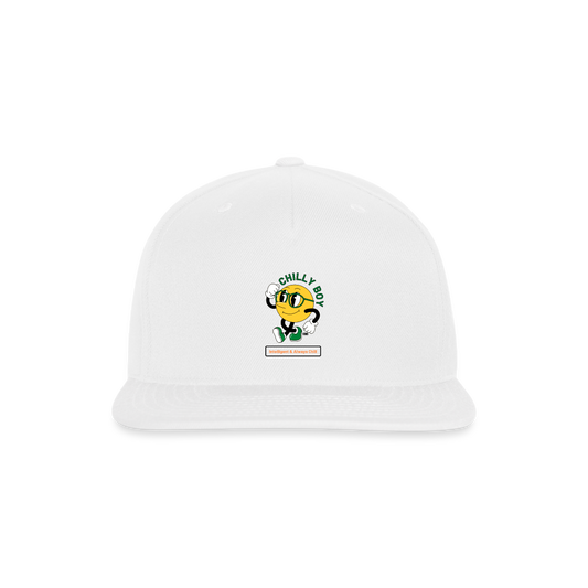 Chilly Boy Snapback Baseball Cap - white