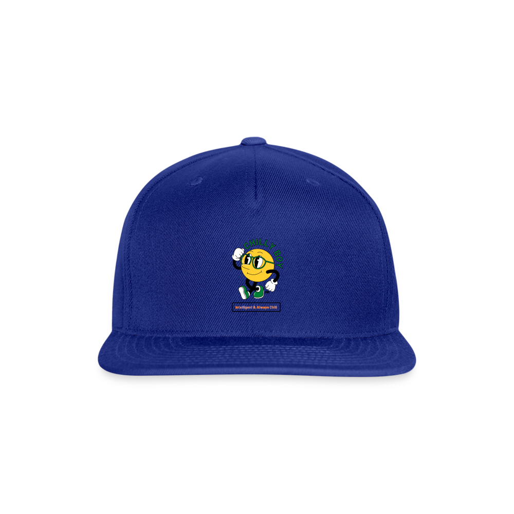 Chilly Boy Snapback Baseball Cap - royal blue