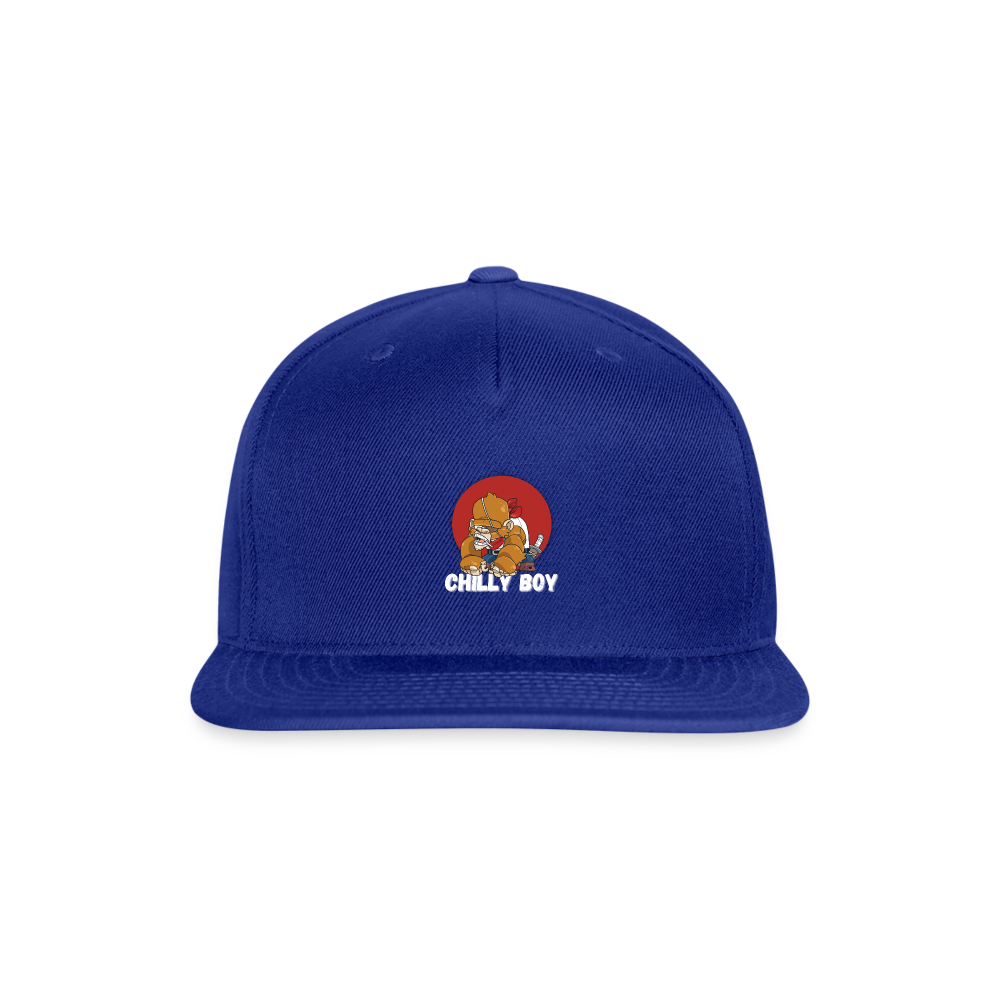 Chilly Boy Snapback Baseball Cap - royal blue