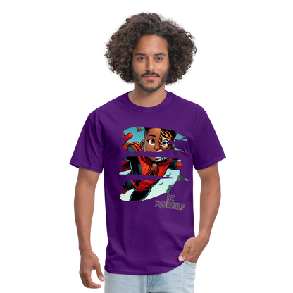 Be brave ! Men shirt - purple