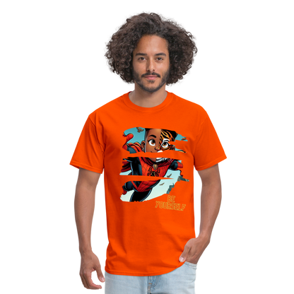 Be brave ! Men shirt - orange