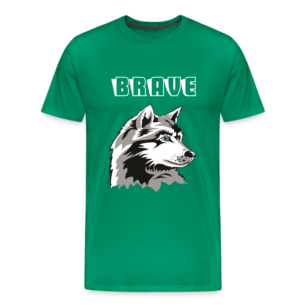 BRAVE Men's Premium T-Shirt - kelly green