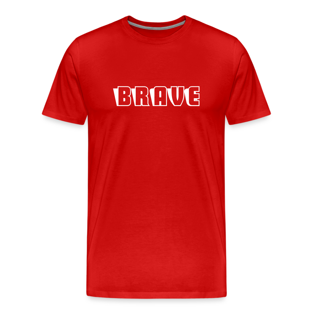 BRAVE Men's Premium T-Shirt - red