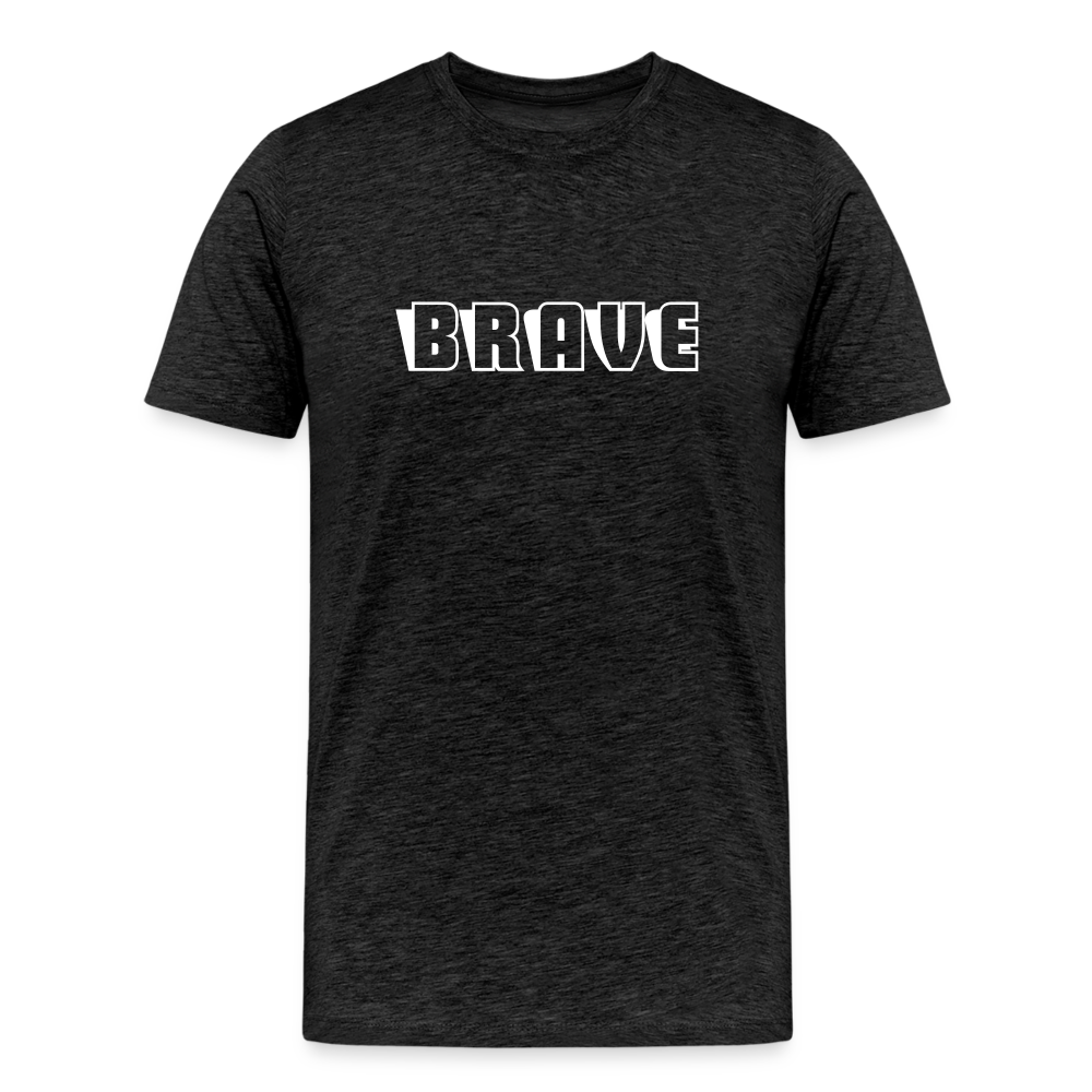 BRAVE Men's Premium T-Shirt - charcoal grey