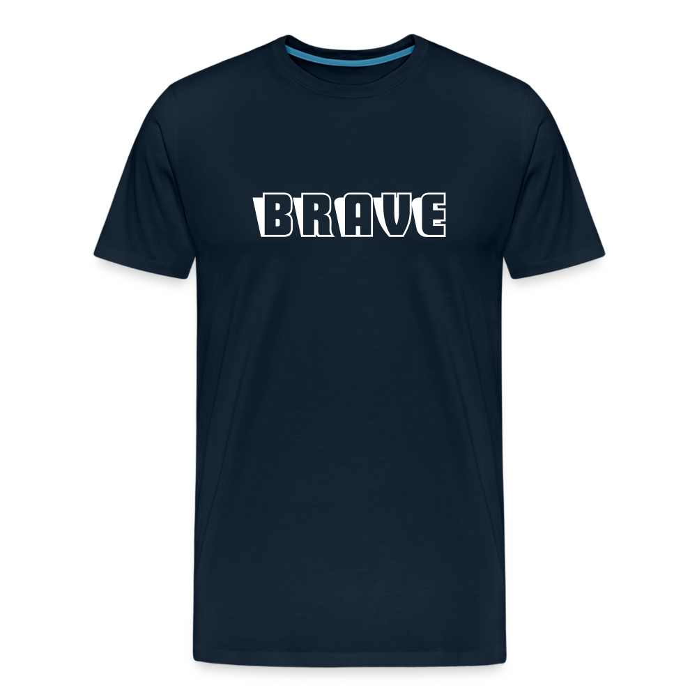 BRAVE Men's Premium T-Shirt - deep navy