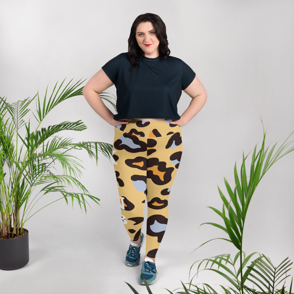 I AM WORTHY All-Over Print Plus Size Leggings