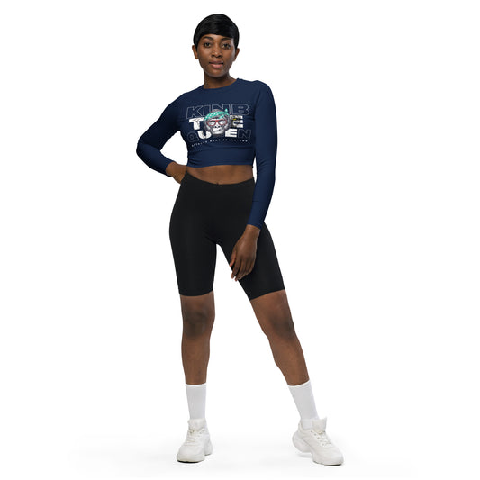 KINB THE QUEEN~ROYALS long-sleeve crop top