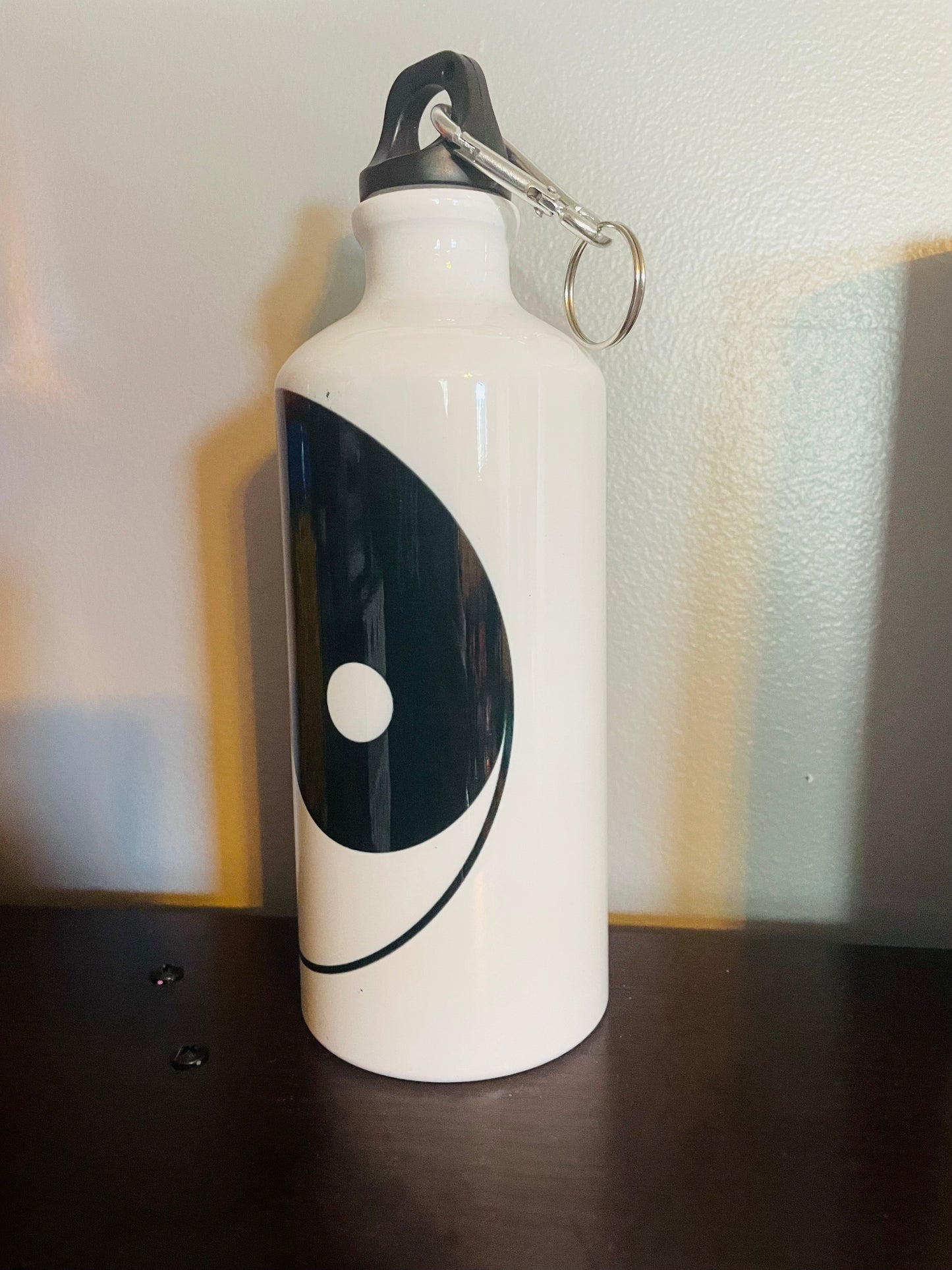 Custom Aluminum Aluminium Water Bottle with Carabiner Blank White Aluminum  Sports Bottle