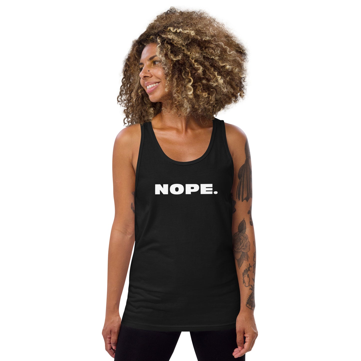 NOPE. Unisex Tank Top