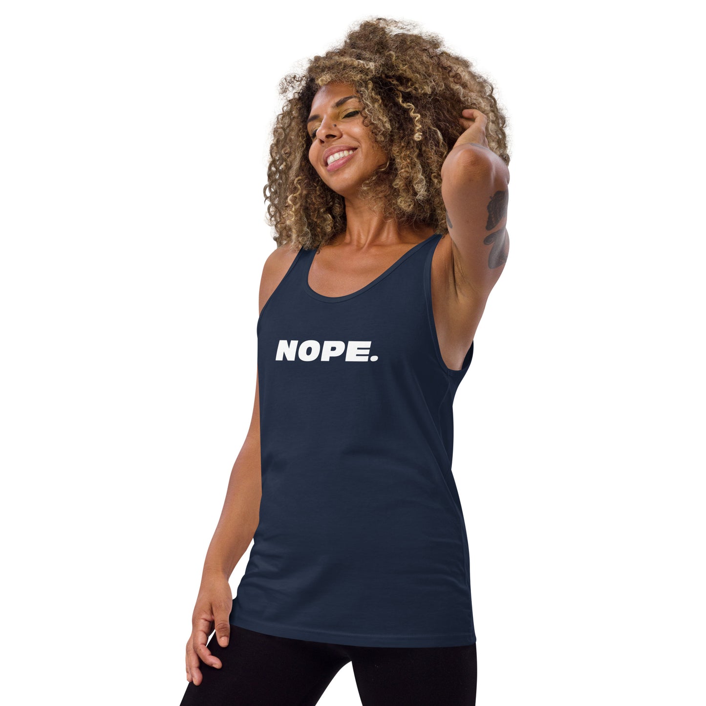 NOPE. Unisex Tank Top