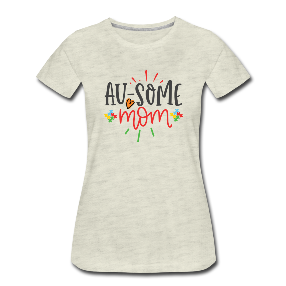 Awesome Mom Women’s T-Shirt - heather oatmeal