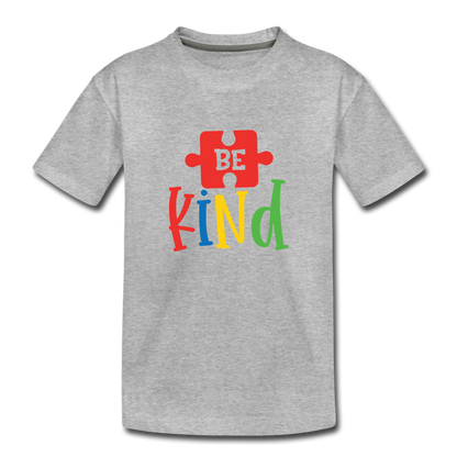 Be Kind Kids' T-Shirt - heather gray