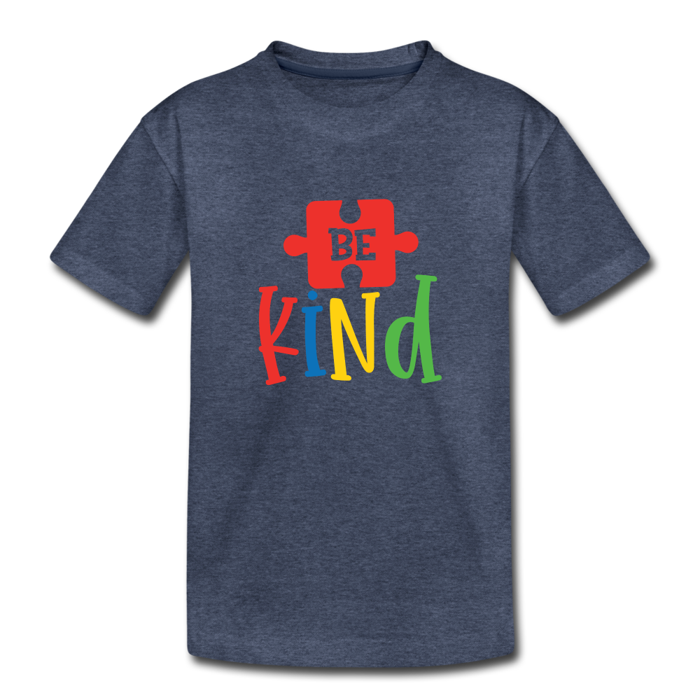 Be Kind Kids' T-Shirt - heather blue