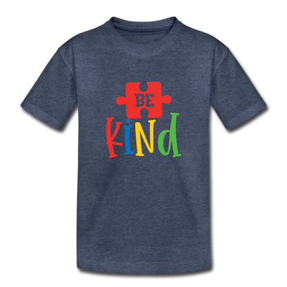 Be Kind Kids' T-Shirt - heather blue