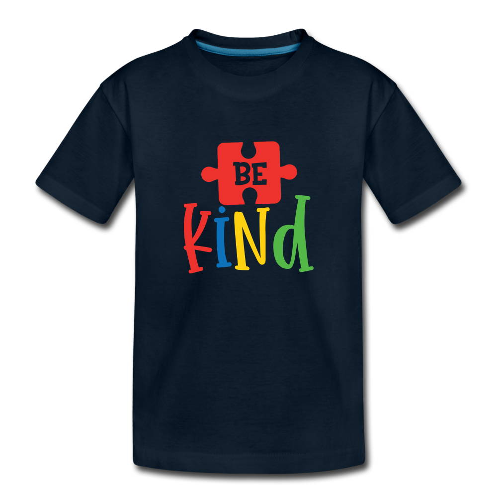 Be Kind Kids' T-Shirt - deep navy