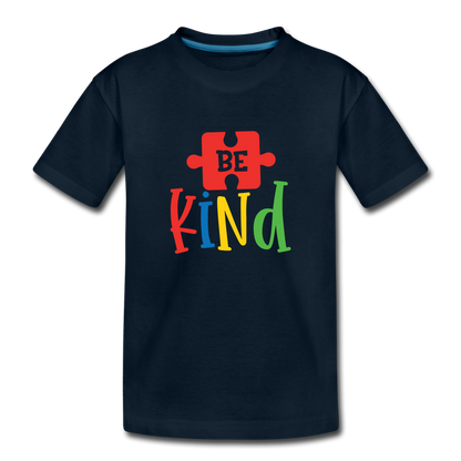 Be Kind Kids' T-Shirt - deep navy