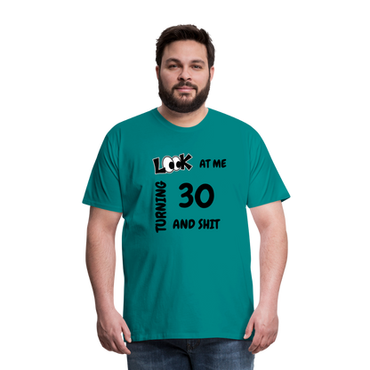 CHEERS TO 30 Men's Premium T-Shirt - teal