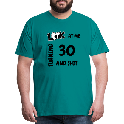 CHEERS TO 30 Men's Premium T-Shirt - teal