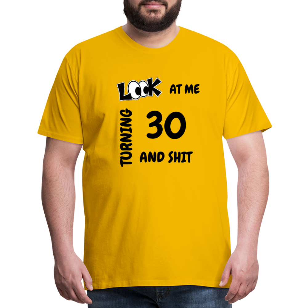 CHEERS TO 30 Men's Premium T-Shirt - sun yellow