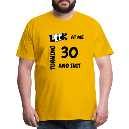 CHEERS TO 30 Men's Premium T-Shirt - sun yellow