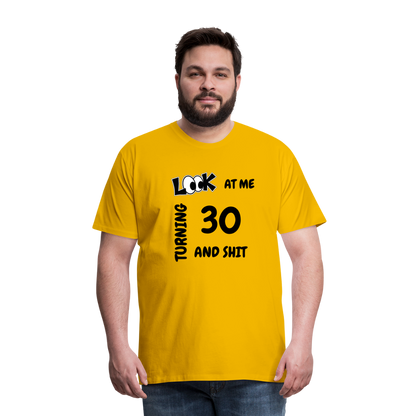 CHEERS TO 30 Men's Premium T-Shirt - sun yellow