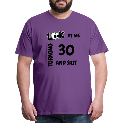 CHEERS TO 30 Men's Premium T-Shirt - purple