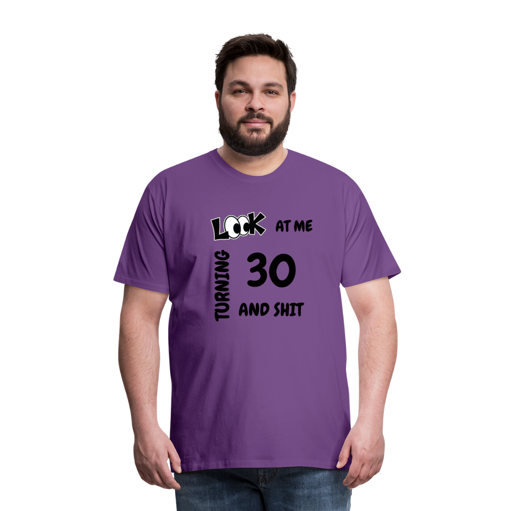 CHEERS TO 30 Men's Premium T-Shirt - purple