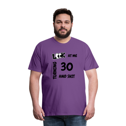 CHEERS TO 30 Men's Premium T-Shirt - purple