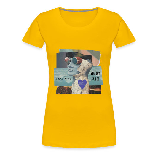 KINB CAN BE Women’s Premium T-Shirt - sun yellow