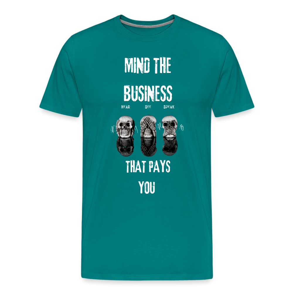 Block the Noise Men's Premium T-Shirt - teal