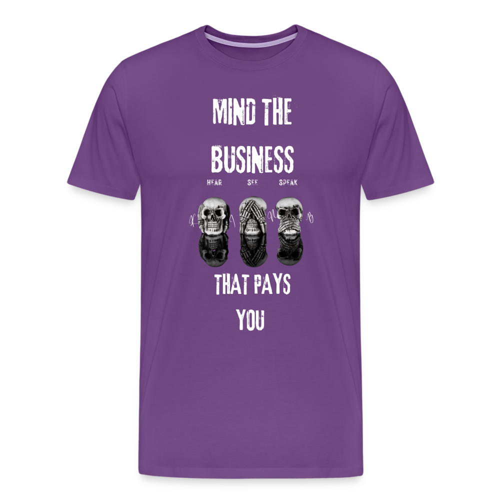 Block the Noise Men's Premium T-Shirt - purple