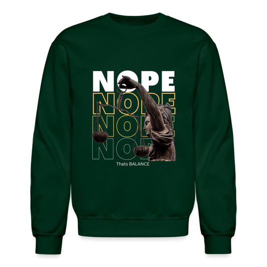 NOPE. is Balance Crewneck Sweatshirt - forest green