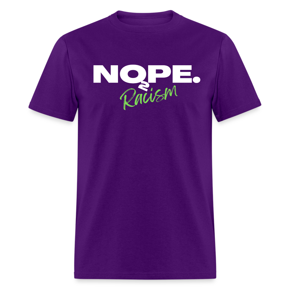 NOPE TO RACISM Unisex Classic T-Shirt - purple