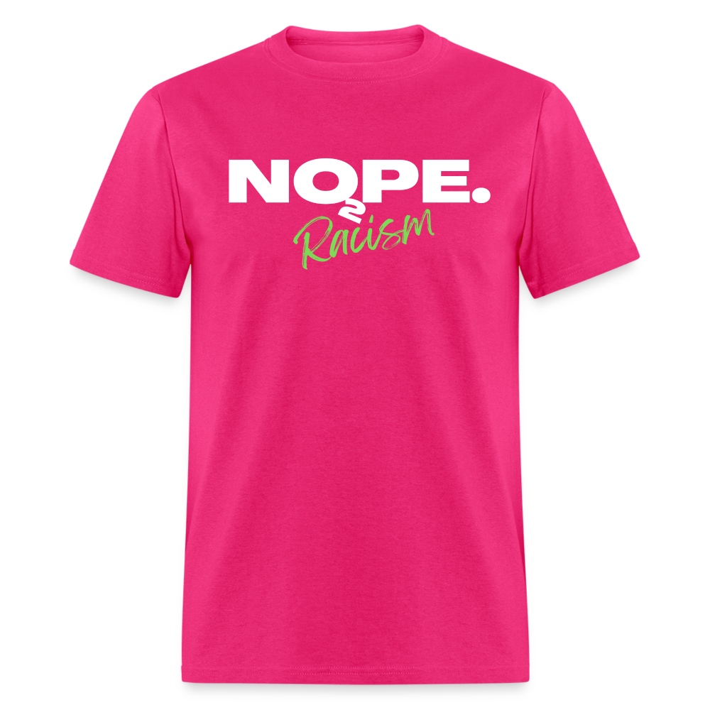 NOPE TO RACISM Unisex Classic T-Shirt - fuchsia